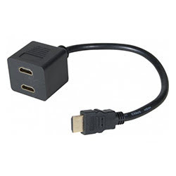 Commutateur HDMI Splitter Distributeur 2X2 (2 entrées - 2 sorties