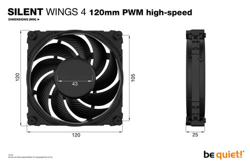 Be Quiet! SILENT WINGS 4 120mm PWM High-speed - Ventilateur boîtier