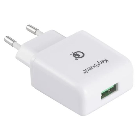 KEYOUEST Chargeur secteur ultra rapide USB - Blanc (KO018019 ) - Achat / Vente Chargeur sur Cybertek.fr - 0