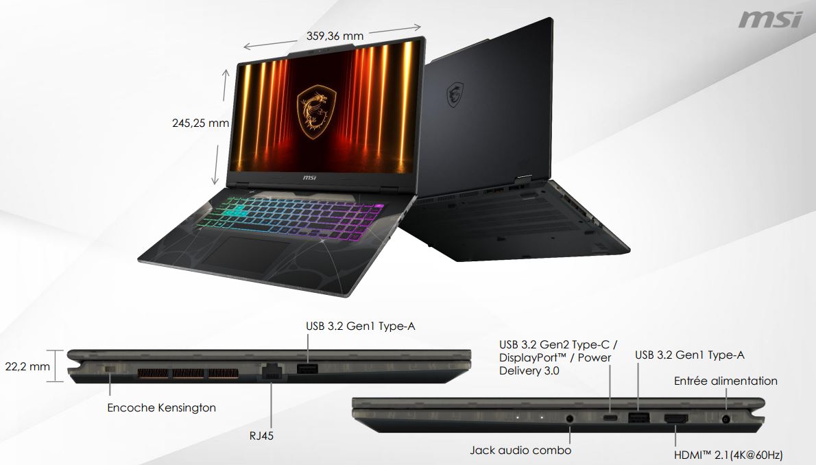 MSI 9S7-17U332-069 - PC portable MSI - Cybertek.fr - 5