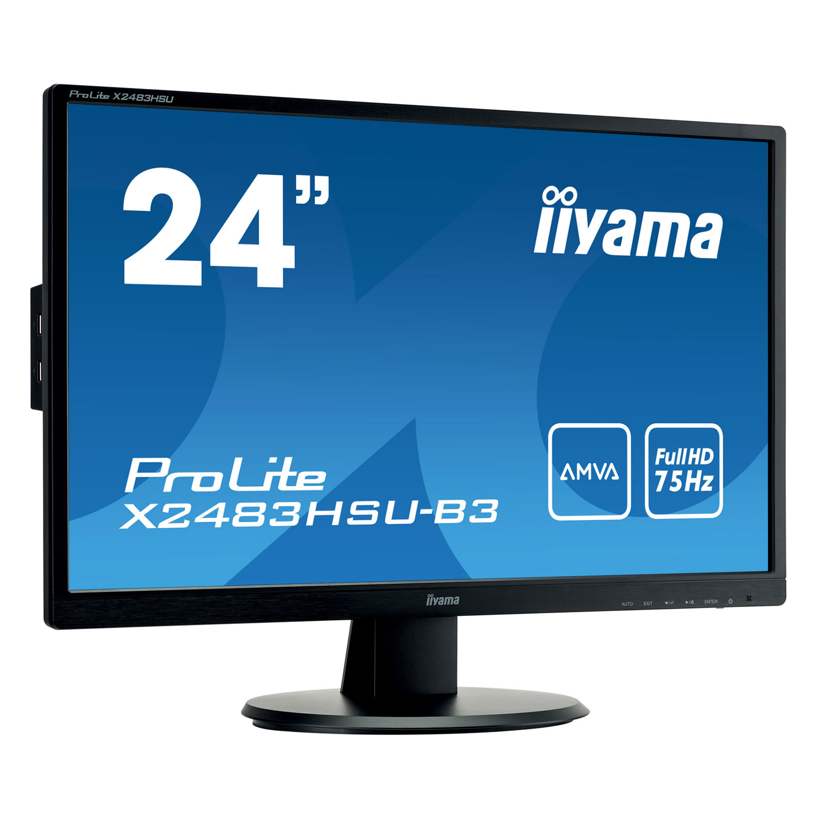 Iiyama 24"  X2483HSU-B3 -- - Ecran PC Iiyama - Cybertek.fr - 0