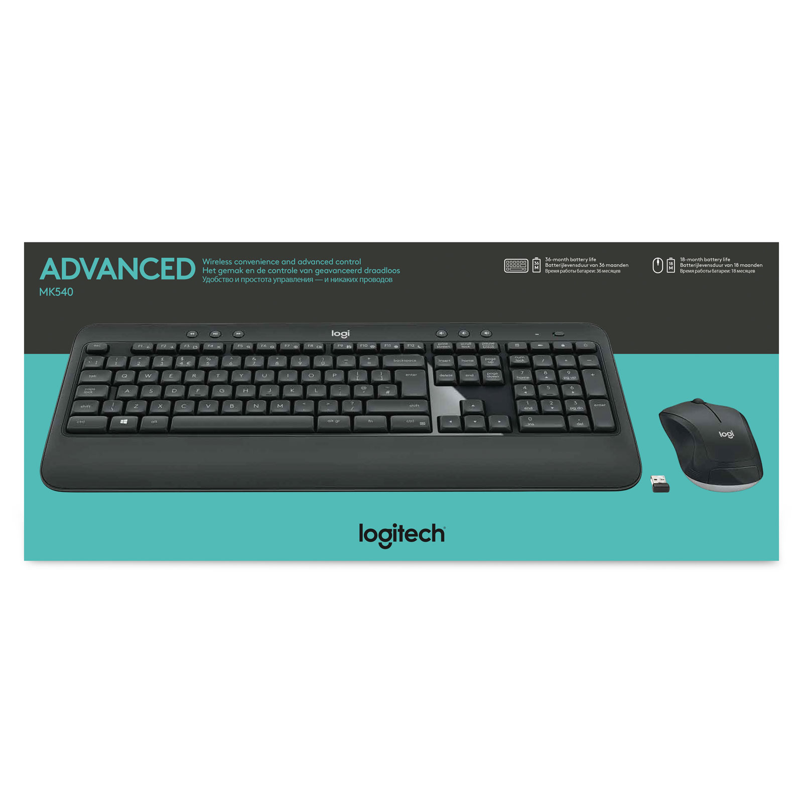 Logitech MK540 Advance - Pack Clavier/Souris - Cybertek.fr - 1