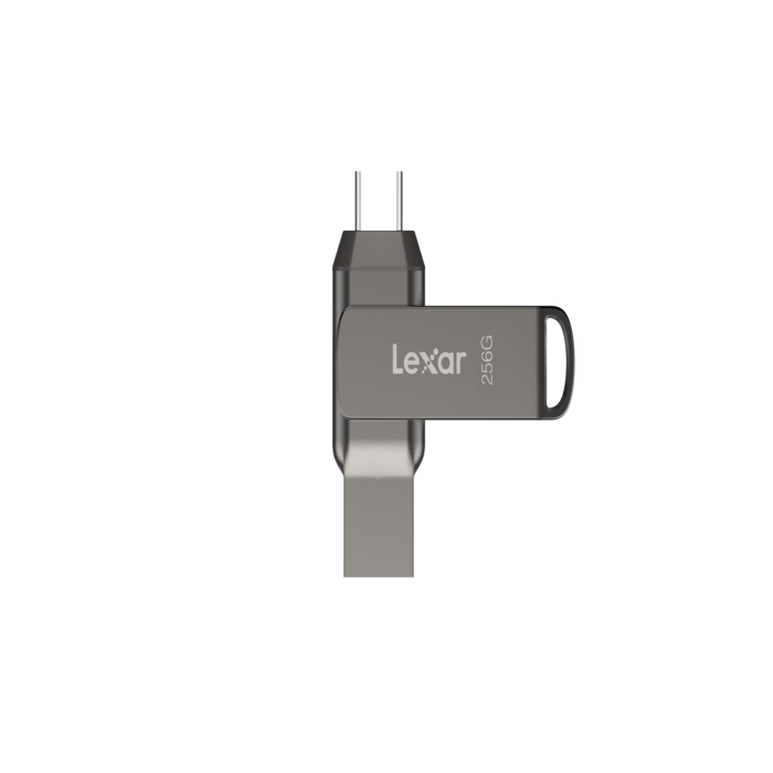 Lexar 256Go USB 3.1 + Type C JumpDrive D400 - Clé USB Lexar - 1