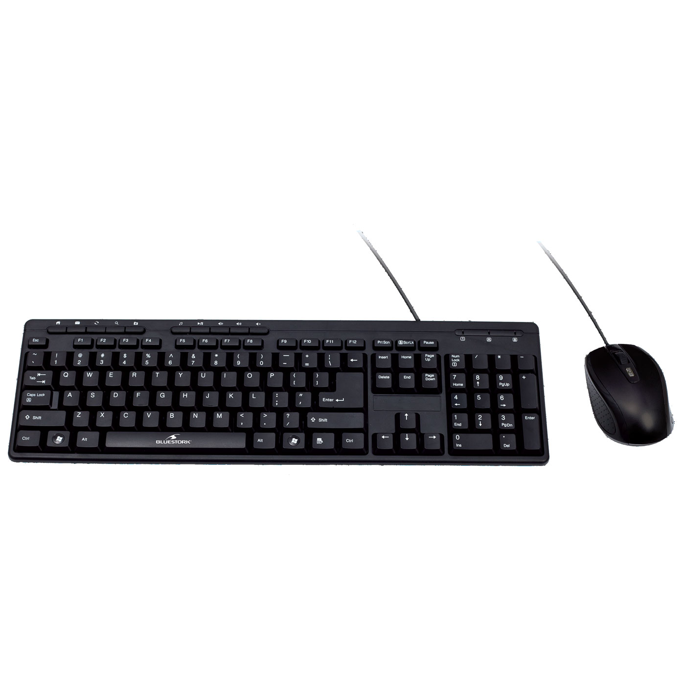 Bluestork PACK FIRST II Noir - Pack Clavier/Souris - Cybertek.fr - 0