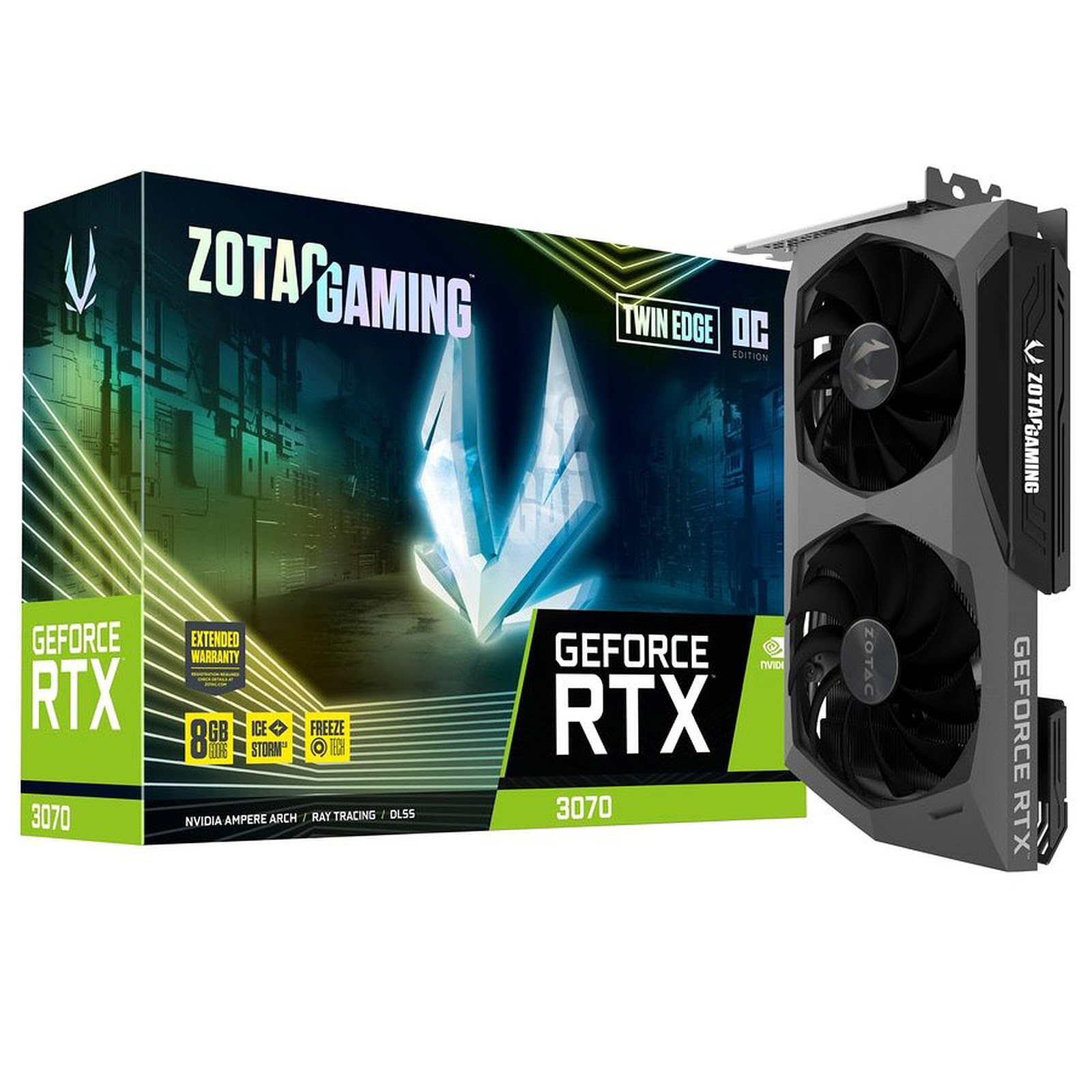 ZOTAC RTX 3070 TWIN EDGE OC  - Carte graphique ZOTAC - Cybertek.fr - 0
