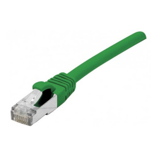 Connectique réseau Dexlan cable Cat.6A S/FTP LS0H vert Snagless - 0.5m 