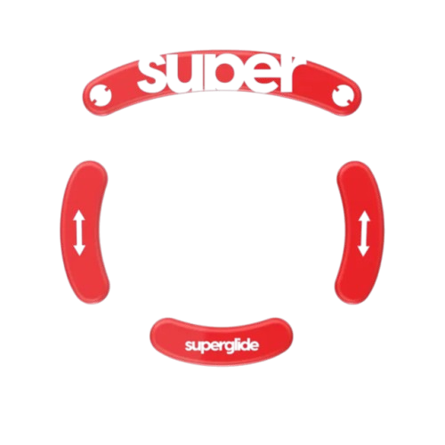 SuperGlide Patins Verre V2 - Logitech G Pro Wireless - Rouge (LGPSGR2) - Achat / Vente Modding sur Cybertek.fr - 0