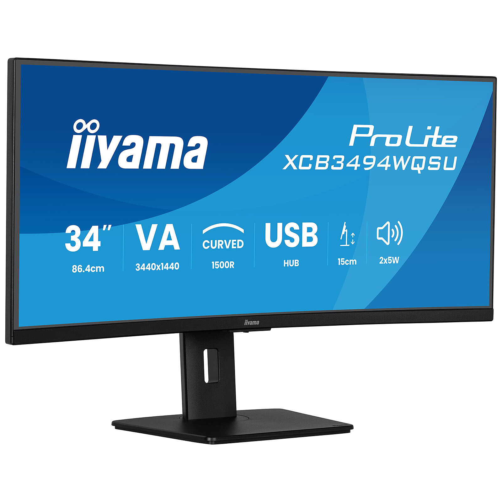 Iiyama 34 pouces  XCB3494WQSU-B1 - Ecran PC Iiyama - Cybertek.fr - 3