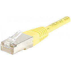 image produit  Cordon RJ45 jaune Cat6 S/FTP - 3m Cybertek