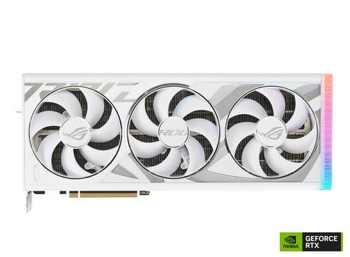 image produit Asus  ROG Strix GeForce RTX 4090 24GB GDDR6X White Edition Cybertek