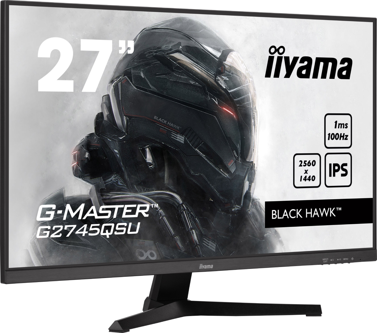 Iiyama 27"  G2745QSU-B1 - Ecran PC Iiyama - Cybertek.fr - 1