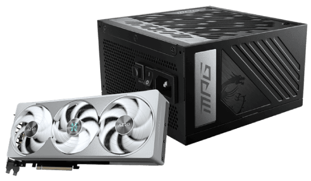 Gigabyte RTX 5080 AERO OC SFF 16G + MPG A1000GS PCIE5 Noir - Carte graphique - 0