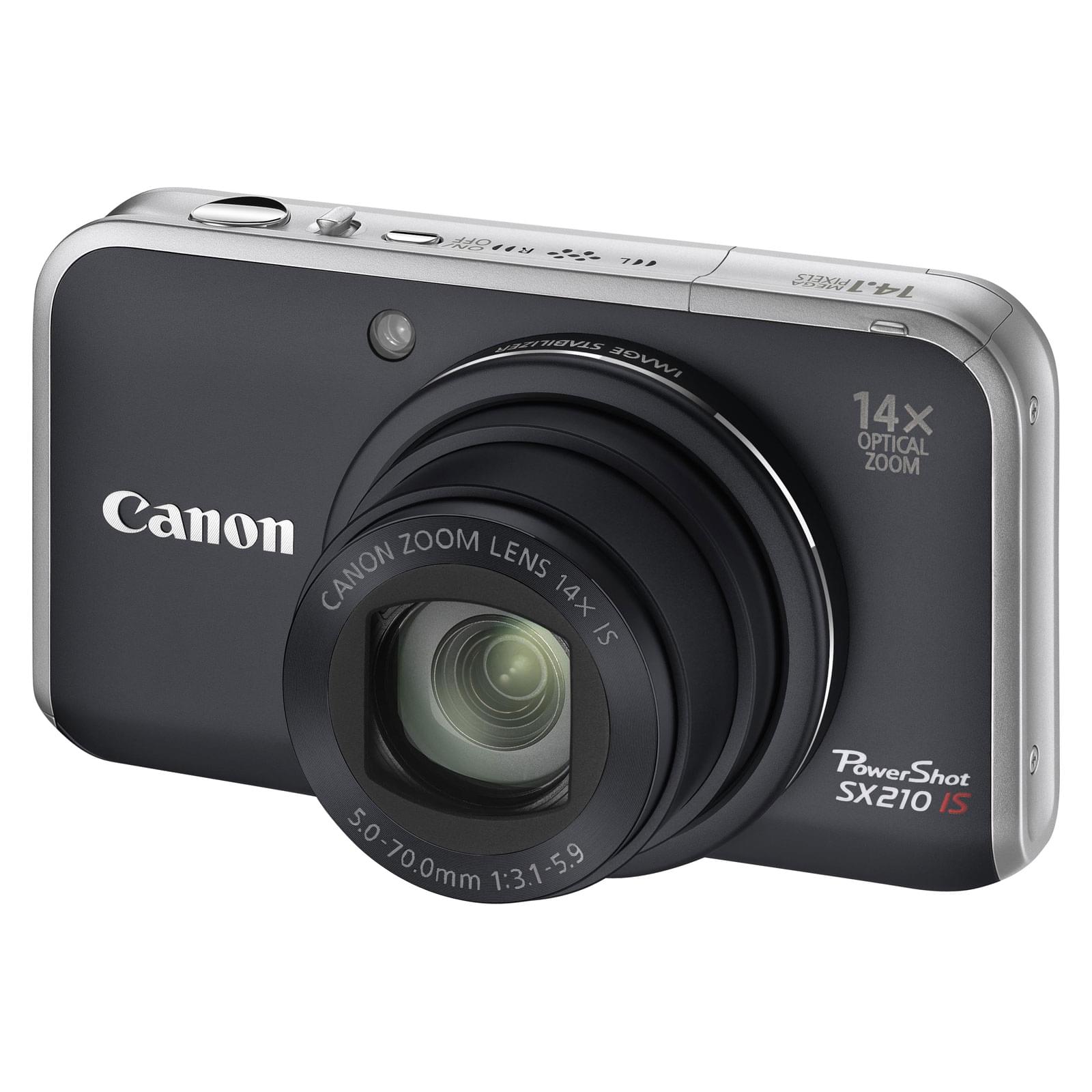 Canon PowerShot SX210 IS Noir - 14.1MP/14X/3"/SD - Table de mixage - 0