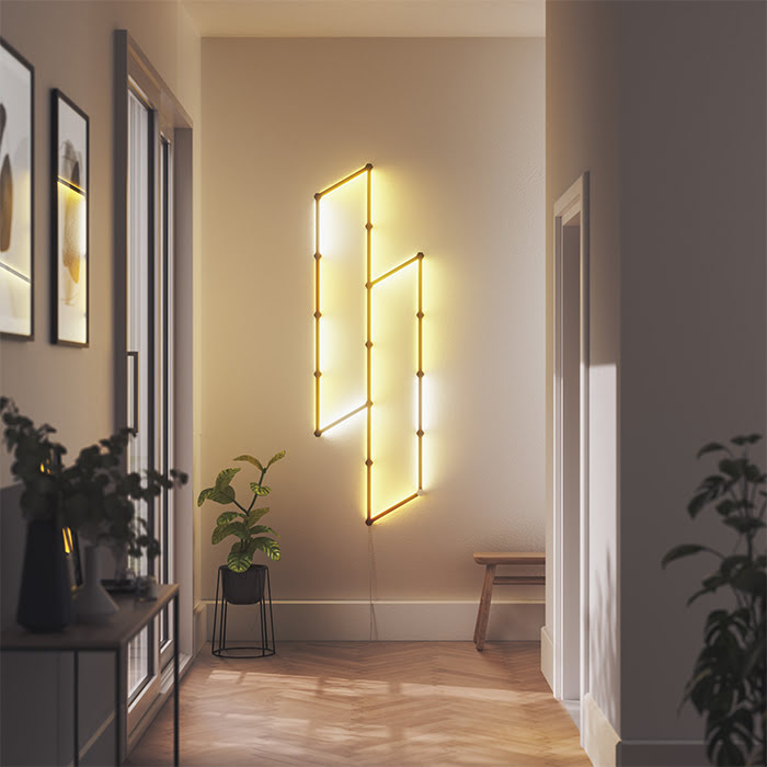 Nanoleaf Lines Skin Noir Mate - 9 pièces (NL59-0001BM-9PK) - Achat / Vente Objet connecté / Domotique sur Cybertek.fr - 5