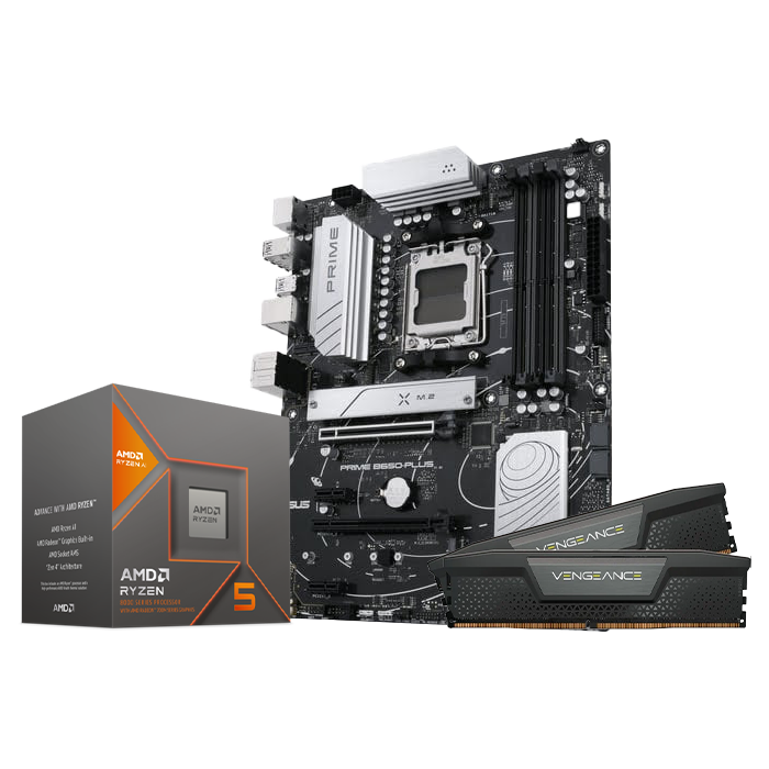 PRIME B650-PLUS + R5 8600G + Vengeance Black 2x16 - Cybertek.fr - 0