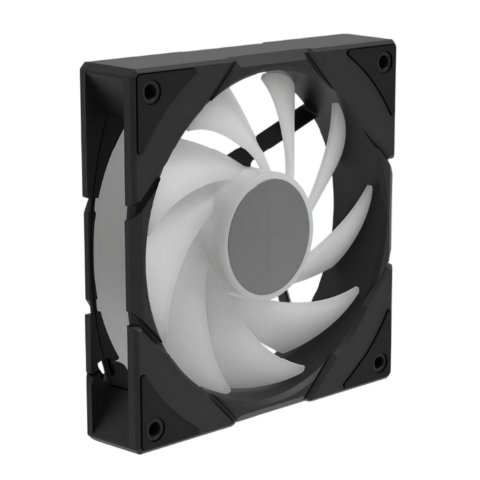 Deepcool R-EDF120-BKAPP86-G-1 + CG580 FAN HUB Noir - Ventilateur boîtier - 1