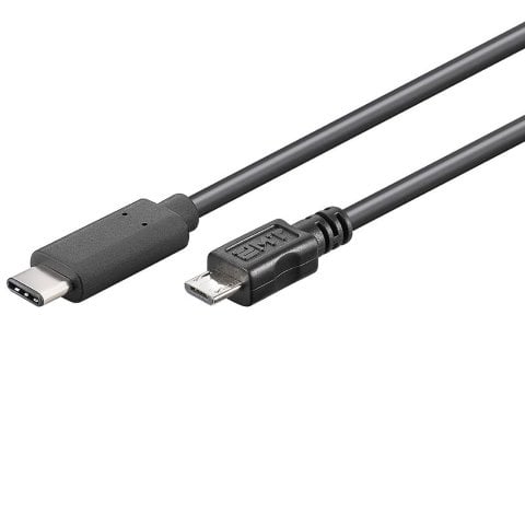 Câble USB-C/Micro USB-B mâle/mâle- 1m - Anthracite# - Connectique PC - 0