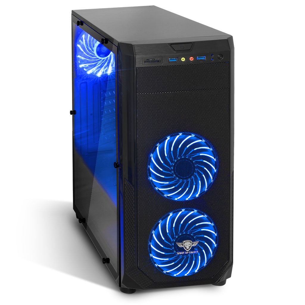 Spirit Of Gamer ROGUE I BLUE Noir - Boîtier PC Spirit Of Gamer - 3