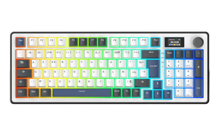 The G-LAB Keyz Elite 450 RGB écran LCD + Kult Elite M100 - Pack Clavier/Souris - 5