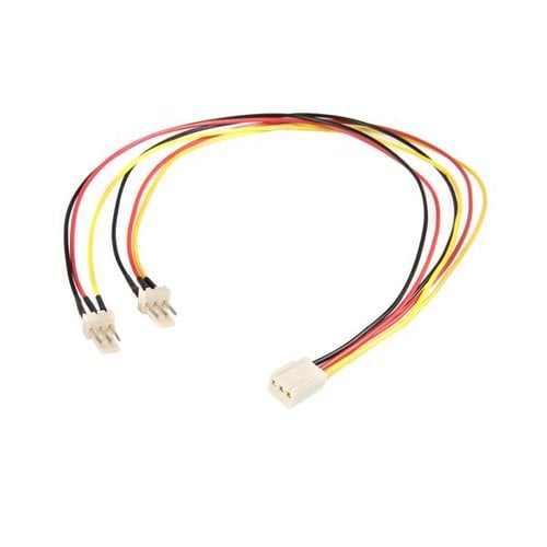 Doubleur Alimentation pour ventilateur 3 pins 30cm - Connectique PC - 1