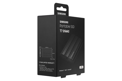 Samsung T7 SHIELD 2To Black (MU-PE2T0S/EU) - Achat / Vente Disque SSD externe sur Cybertek.fr - 8