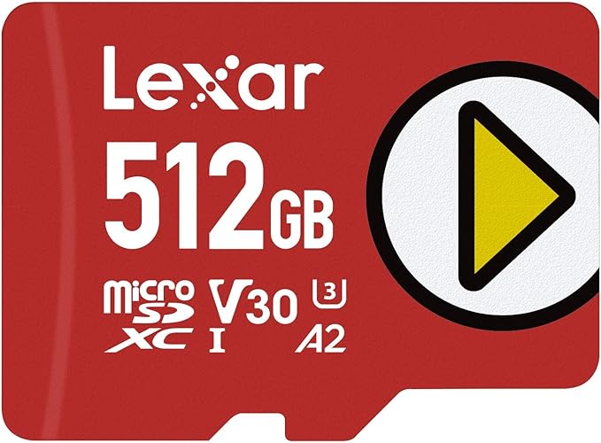 image produit Lexar Play - Micro SD 512Go V30 Cybertek