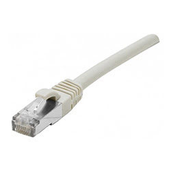 image produit  Cordon Snagless Cat.6A S/FTP Blanc LS0H - 2m Cybertek