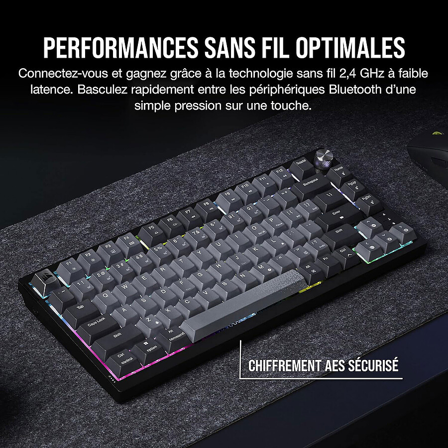 Corsair K65 Plus Wireless - Clavier PC Corsair - Cybertek.fr - 1