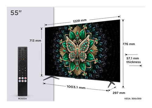 TCL 55C69K 55"QLED 4K/144Hz/Google TV/Wifi/BT/FS PP - TV TCL - 1