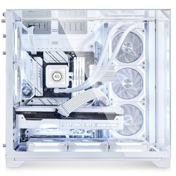 Lian-Li O11 Vision Mid-Tower/ verre trempé Blanc - Boîtier PC - 4