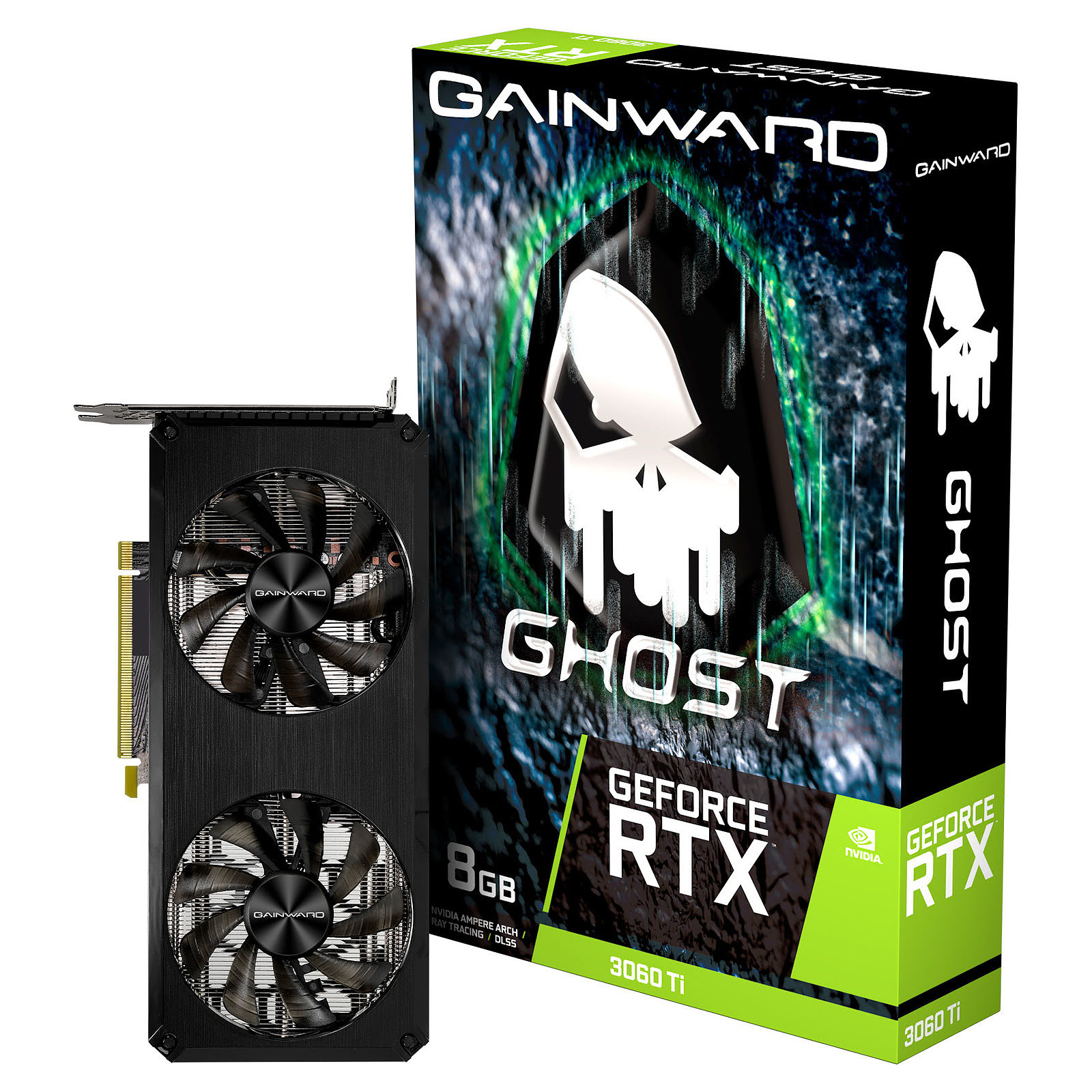 Gainward RTX3060Ti Ghost 8G LHR  - Carte graphique Gainward - 0