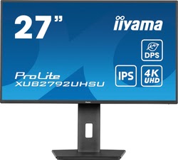 Ecran PC Iiyama PROLITE XUB2792UHSU-B6 - 27" 4K 60Hz IPS 4ms Pivot USB-C HP économie d'énergie dynamique Cybertek
