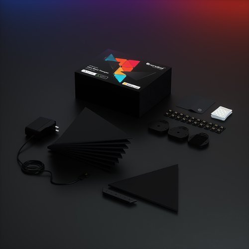 Nanoleaf Shapes Black Triangles Starter Kit - 9 pièces (NL47-0102TW-9PK) - Achat / Vente Objet connecté / Domotique sur Cybertek.fr - 4