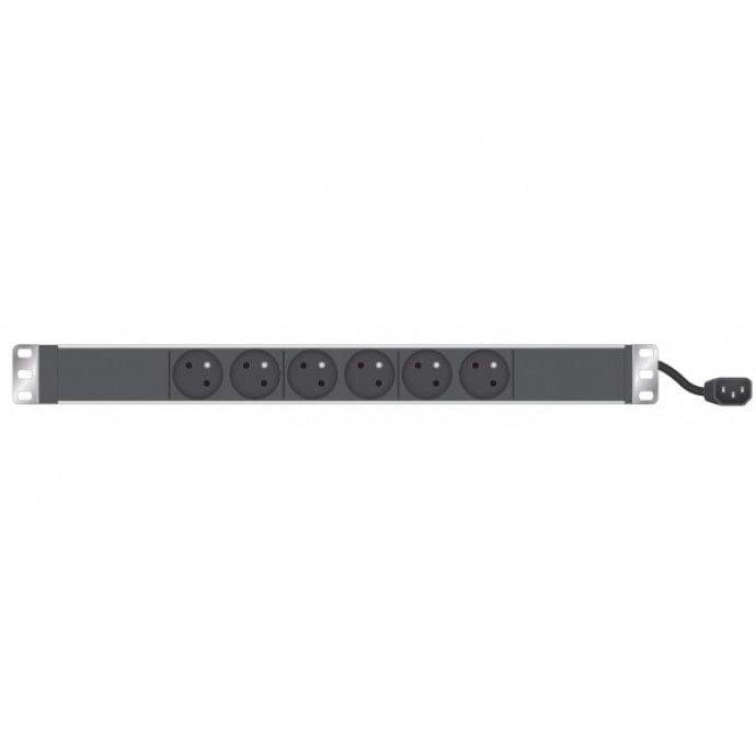 Cybertek Multiprise Rackable 19" 6 prises/cordon C14 (808892) - Achat / Vente Parasurtenseurs - Multiprises sur Cybertek.fr - 0
