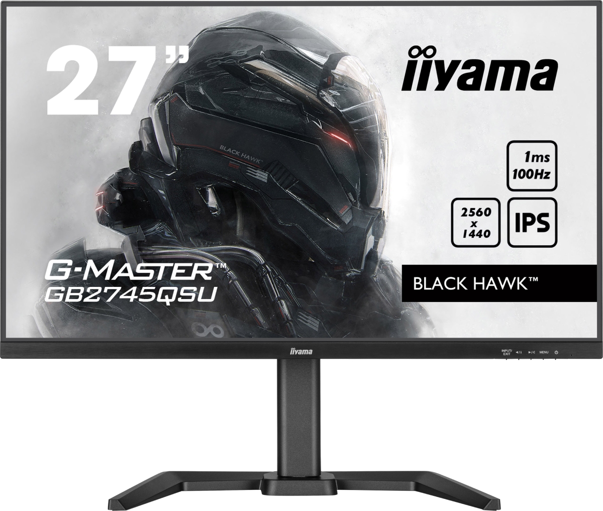 Iiyama 27 pouces  GB2745QSU-B1 - Ecran PC Iiyama - Cybertek.fr - 0