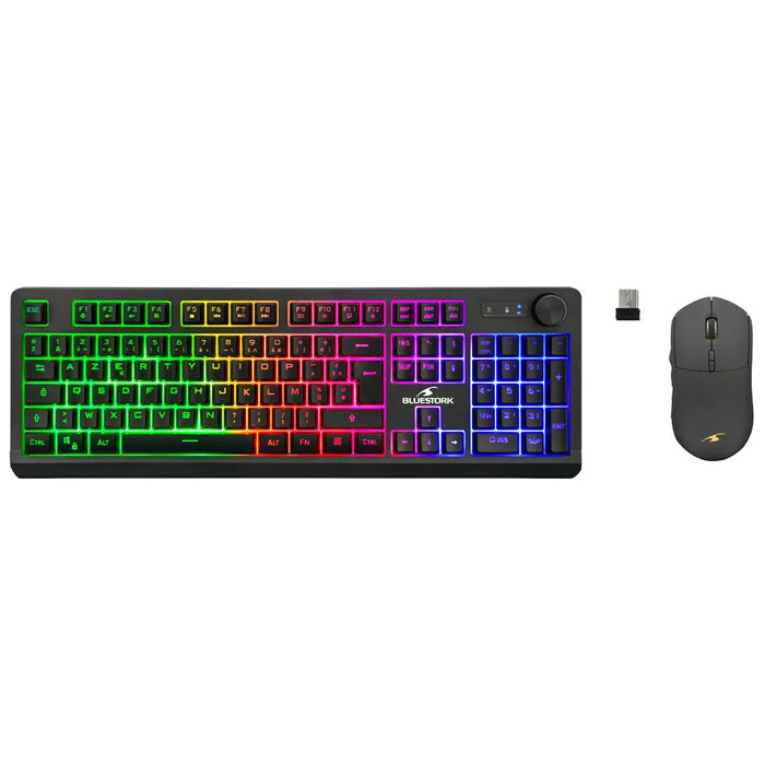 Bluestork Office Combo Lumi - Pack Clavier/Souris - Cybertek.fr - 0