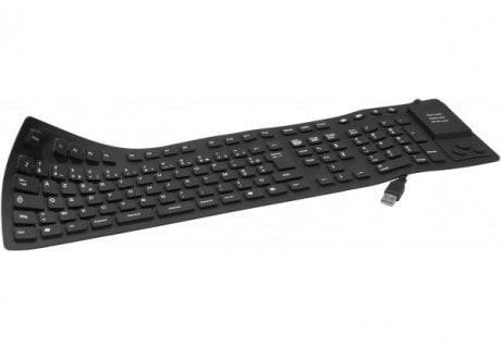 Clavier PC Cybertek Silicone souple étanche Noir USB 