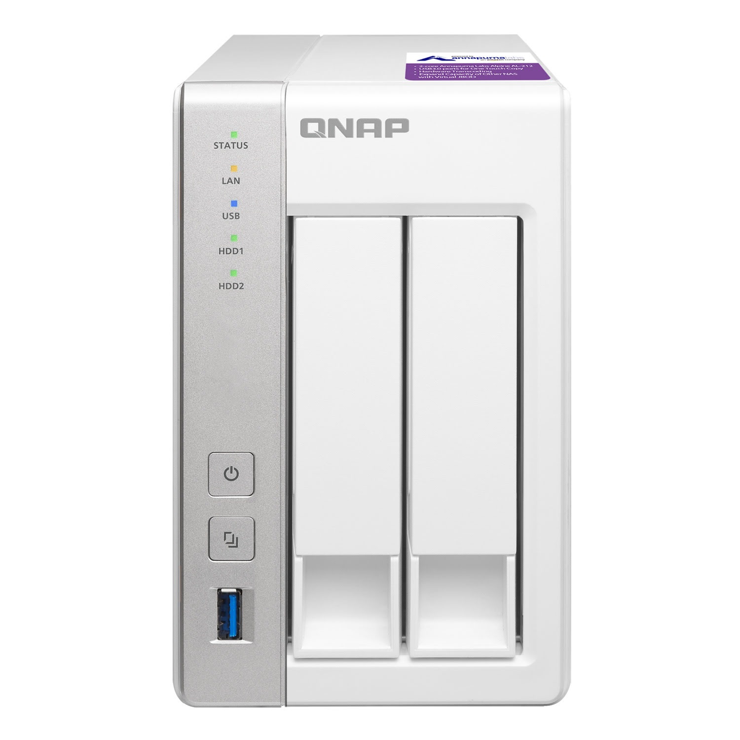 Qnap TS-231P - 2 HDD - Serveur NAS Qnap - Cybertek.fr - 0