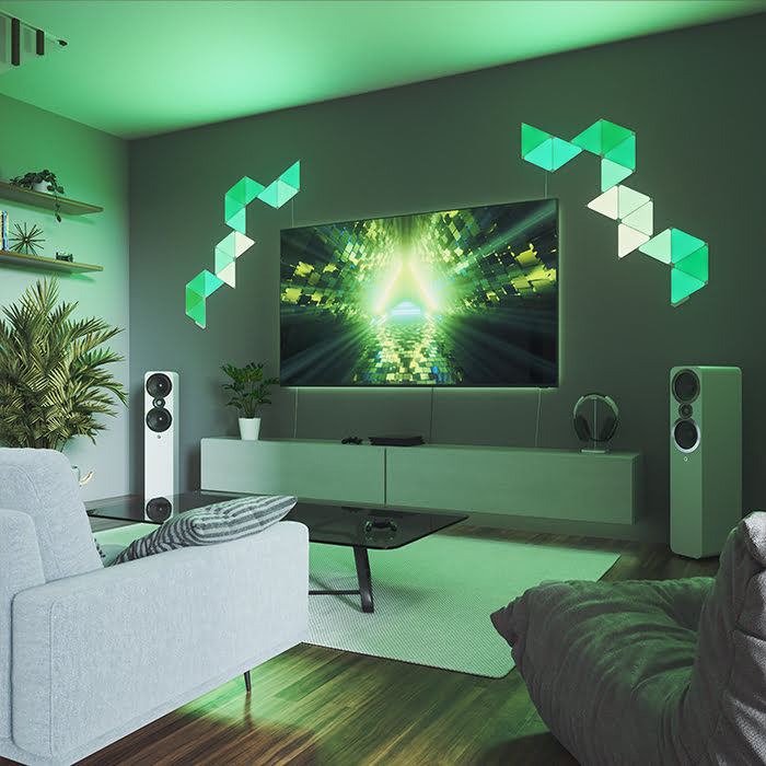 Nanoleaf Shapes Triangles Pack Expansion - 3 pièces (NL47-0001TW-3PK) - Achat / Vente Objet connecté / Domotique sur Cybertek.fr - 6