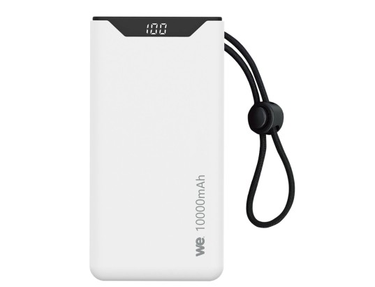 Batterie WE Externe 18W 10 000 mAh 2 ports USB A/USB C Blanc