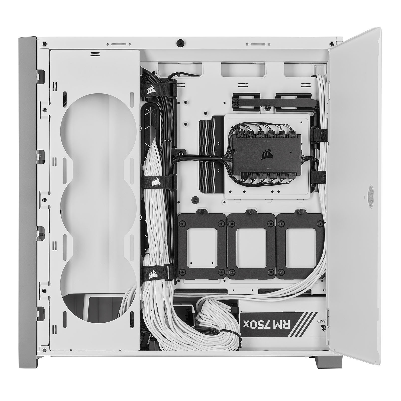 Corsair iCUE 5000X RGB Tempered White Blanc - Boîtier PC Corsair - 1