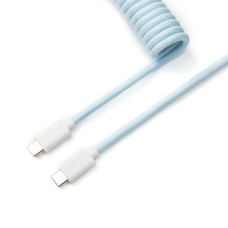 Cable Coiled Aviator - USB C - Bleu Clair - Connectique PC - 0