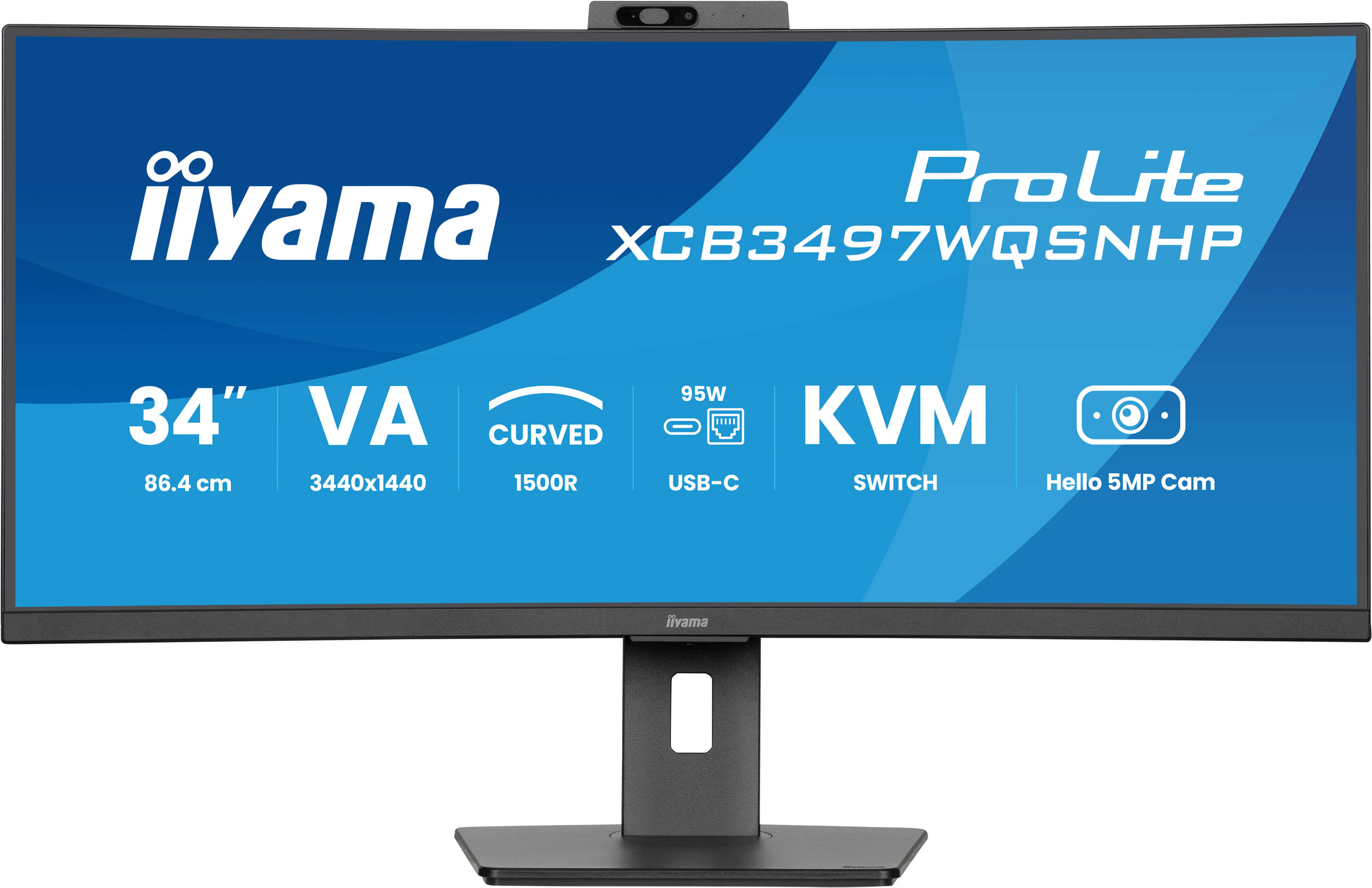 Iiyama 34 pouces  XCB3497WQSNPH-B1 - Ecran PC Iiyama - Cybertek.fr - 1