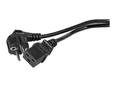 Compatible Cordon d'alimentation CEE7 / C19 noir - 3,0 m