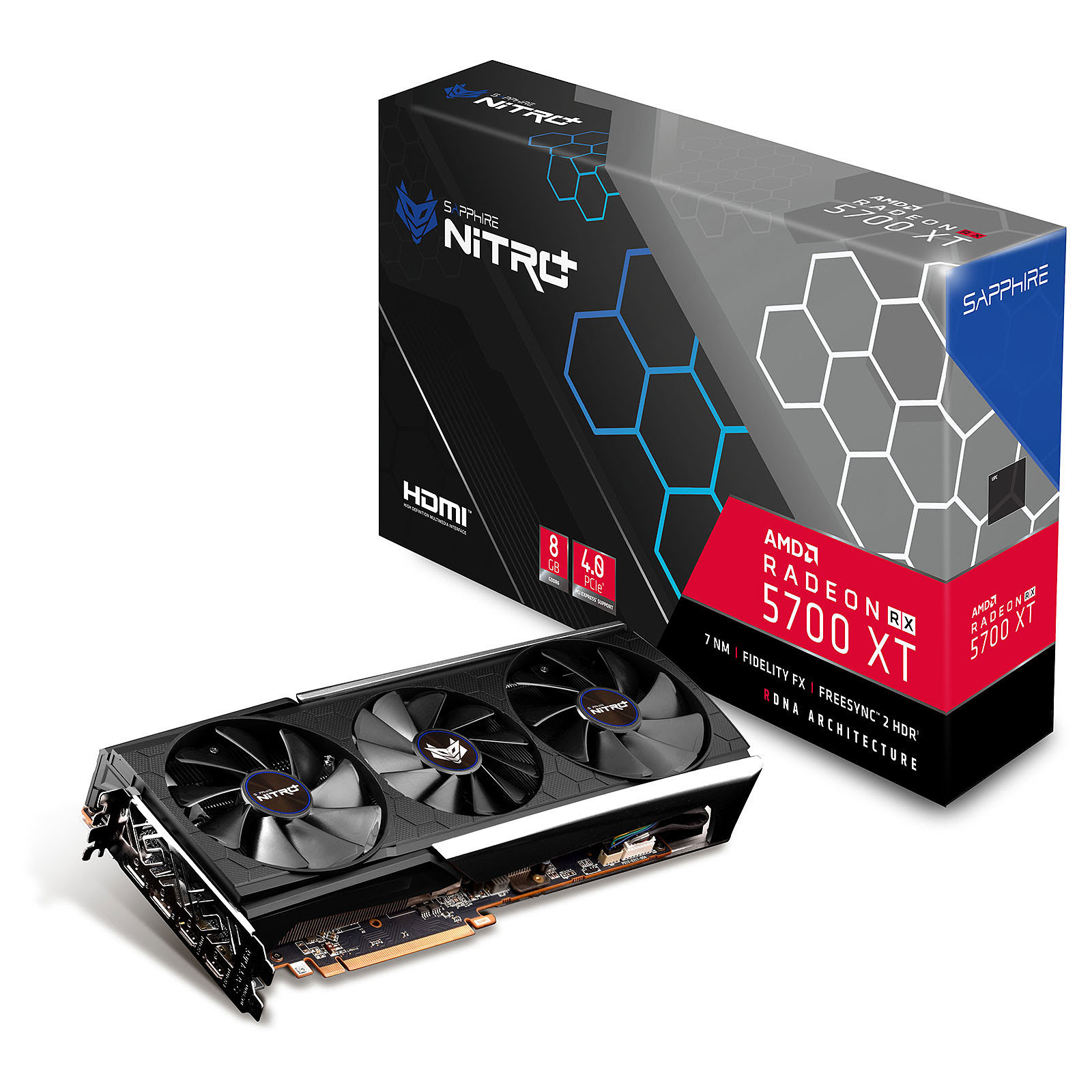 Sapphire Nitro+ RX 5700 XT 8G 8Go - Carte graphique Sapphire