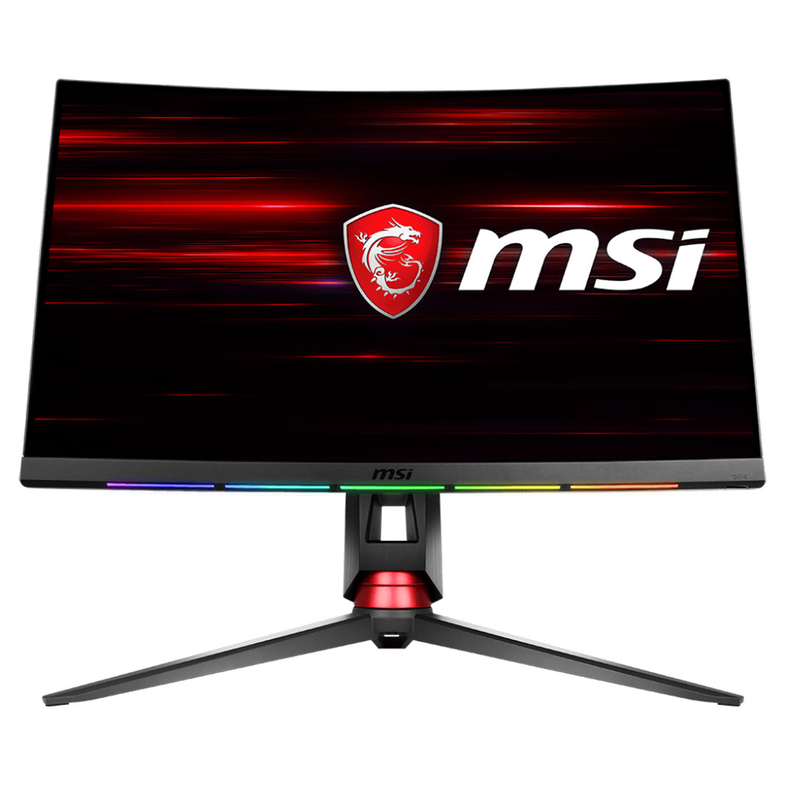 Ecran gamer vu de face MSI