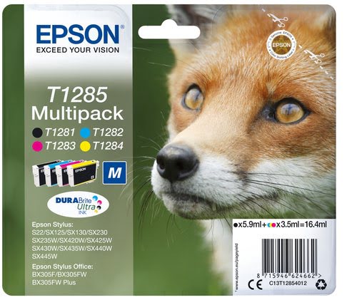 image produit Epson T1285 Multipack   Pack de 4   noir, jaune, cyan, m Cybertek