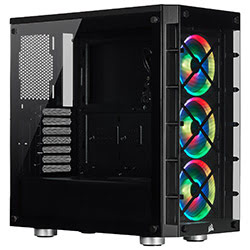 Corsair iCUE 465X RGB Black - MT/Sans Alim/ATX