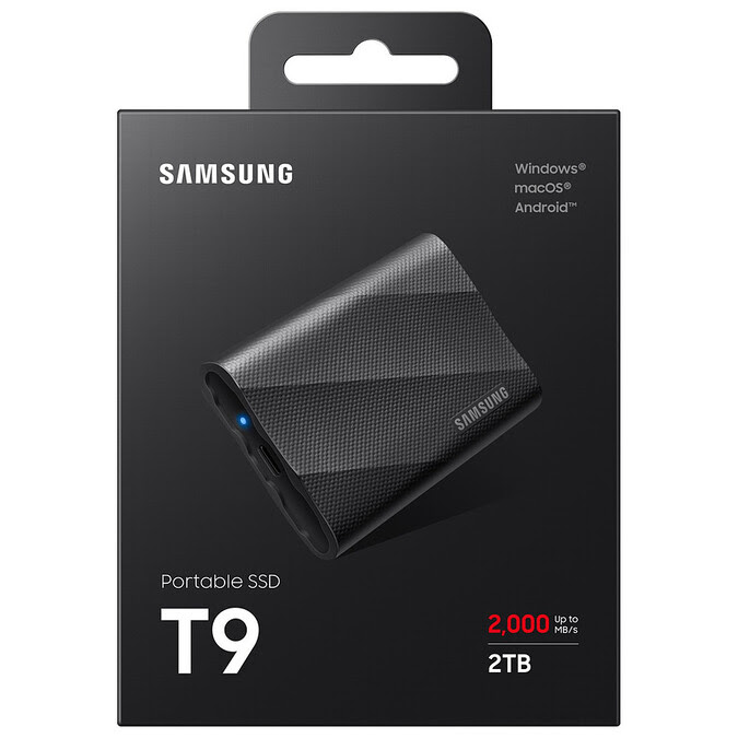 Samsung T9 2To (MU-PG2T0B/EU) - Achat / Vente Disque SSD externe sur Cybertek.fr - 4