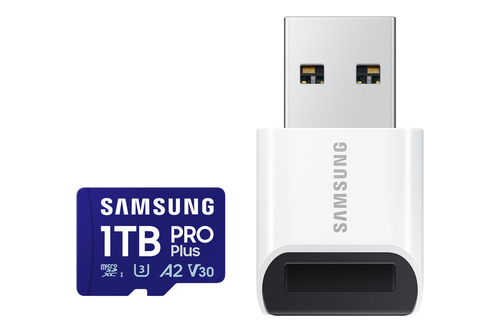 Samsung PRO Plus - Micro SDXC 1TB V30 avec lecteur - Carte mémoire - 3
